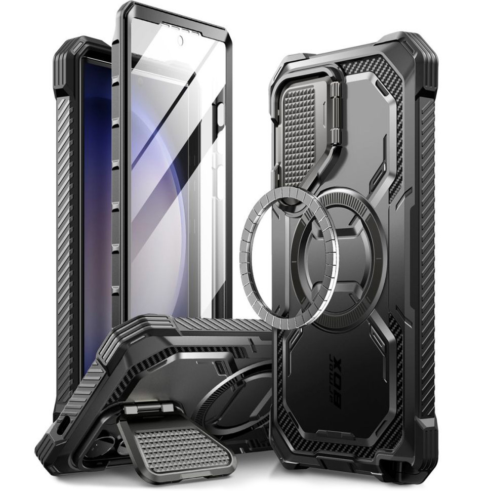 Etui pancerne Supcase i-Blason Armorbox Mag do Galaxy S24 Ultra, czarne